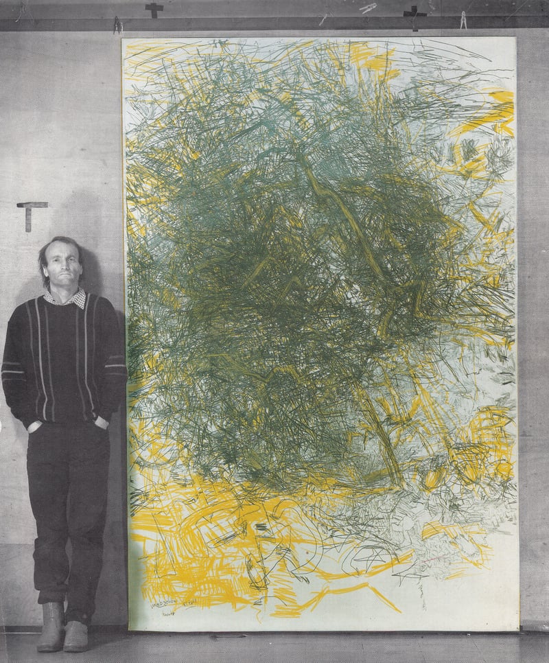 1 unabsehbar hinunter 1984 264 x 181 cm
